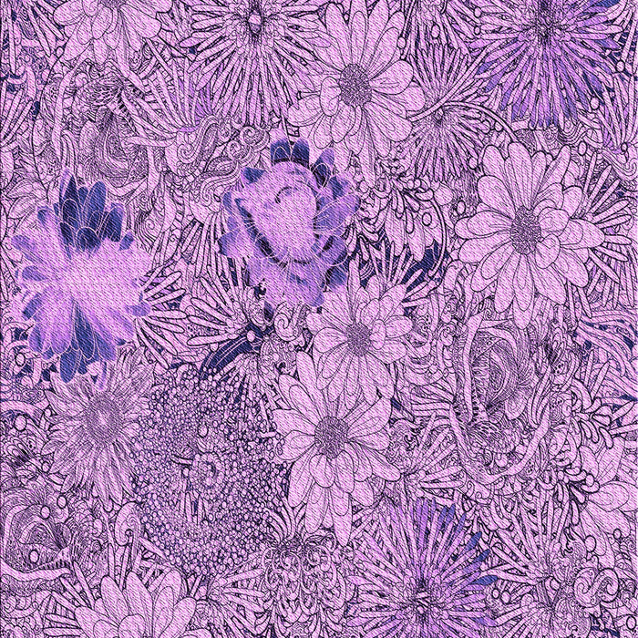 Patterned Pastel Purple Pink Rug, pat167pur