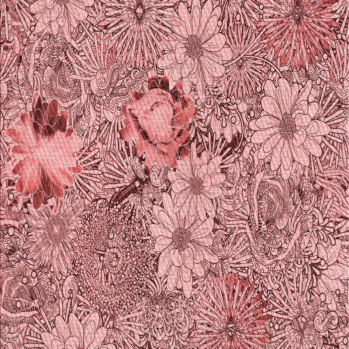 Patterned Pastel Pink Rug, pat167rd