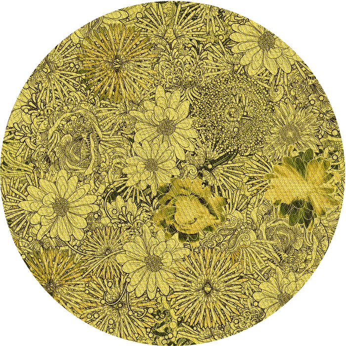 Square Machine Washable Transitional Oak Brown Rug in a Living Room, wshpat167yw