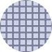 Square Machine Washable Transitional Lavender Blue Rug in a Living Room, wshpat1670blu