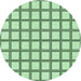 Square Machine Washable Transitional Mint Green Rug in a Living Room, wshpat1670grn