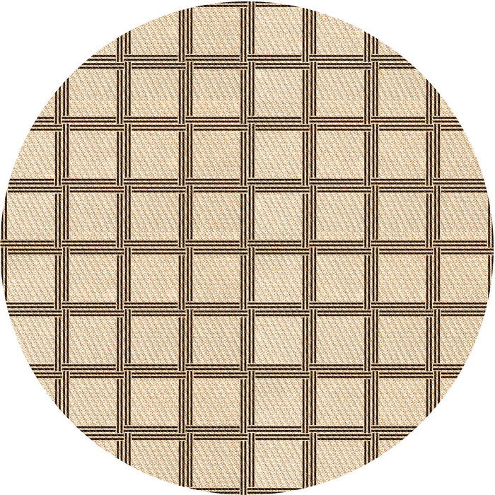 Square Machine Washable Transitional Dark Gold Brown Rug in a Living Room, wshpat1670org