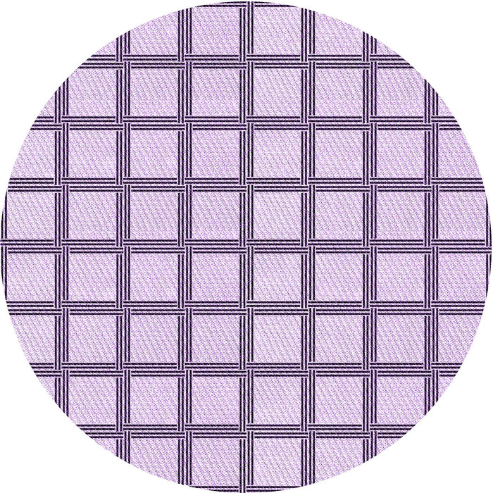 Square Machine Washable Transitional Purple Flower Purple Rug in a Living Room, wshpat1670pur