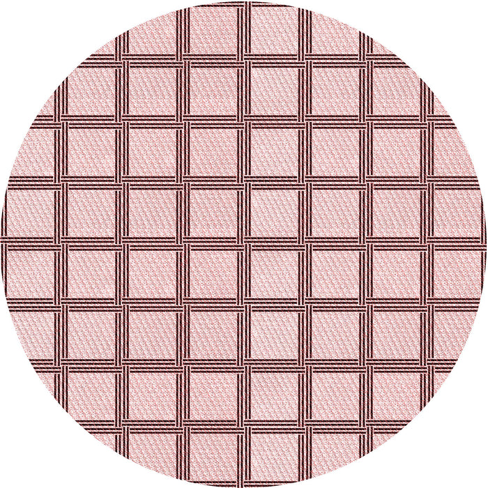 Square Machine Washable Transitional Light Rose Pink Rug in a Living Room, wshpat1670rd