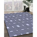 Machine Washable Transitional Midnight Blue Rug in a Family Room, wshpat1671blu