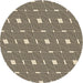 Square Machine Washable Transitional Chocolate Brown Rug in a Living Room, wshpat1671brn
