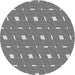Square Machine Washable Transitional Charcoal Black Rug in a Living Room, wshpat1671gry