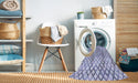 Machine Washable Transitional Lavender Blue Rug in a Washing Machine, wshpat1672blu