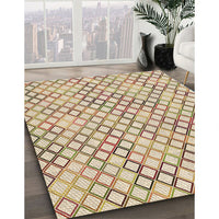 Patterned Vanilla Gold Rug, pat1672brn
