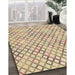 Patterned Vanilla Gold Rug in Family Room, pat1672brn