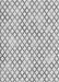 Patterned Platinum Gray Rug, pat1672gry