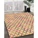 Patterned Golden Blonde Gold Rug in Family Room, pat1672org