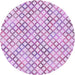 Square Patterned Medium Orchid Purple Rug, pat1672pur