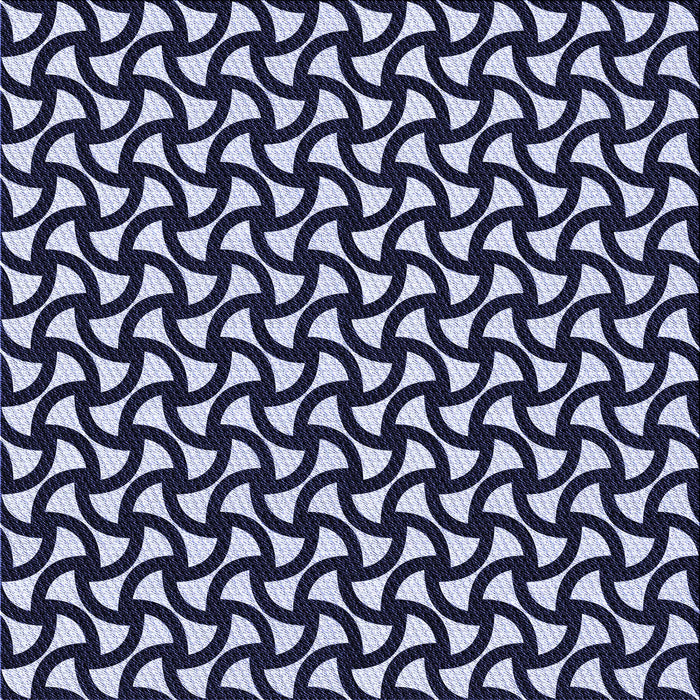 Round Patterned Night Blue Rug, pat1673blu