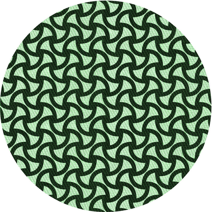 Square Patterned Pastel Green Rug, pat1673grn
