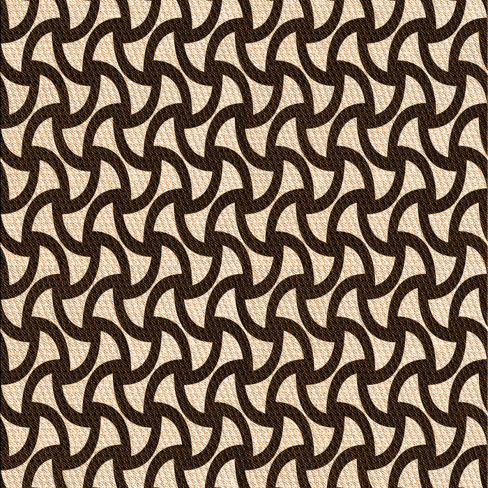 Patterned Black Brown Rug, pat1673org