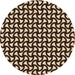 Square Patterned Black Brown Rug, pat1673org