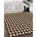 Machine Washable Transitional Black Brown Rug in a Family Room, wshpat1673org