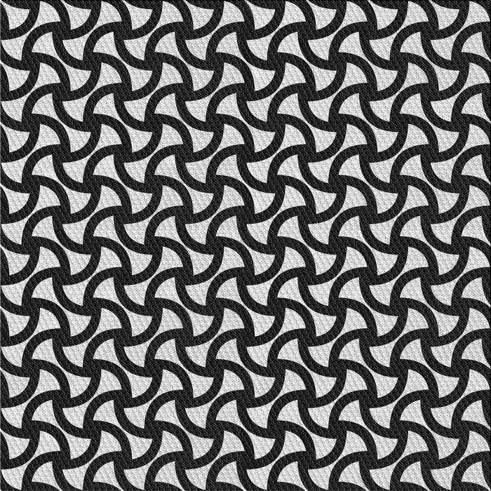 Square Patterned Silver Gray Novelty Rug, pat1673