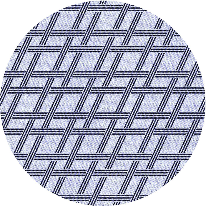 Square Patterned Lavender Blue Rug, pat1674blu