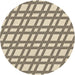 Square Patterned Coffee Brown Rug, pat1674brn