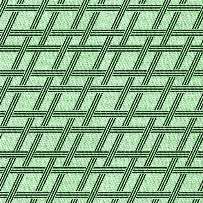 Round Machine Washable Transitional Mint Green Rug, wshpat1674grn