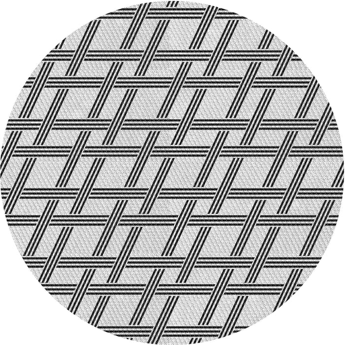 Square Patterned Platinum Gray Rug, pat1674gry