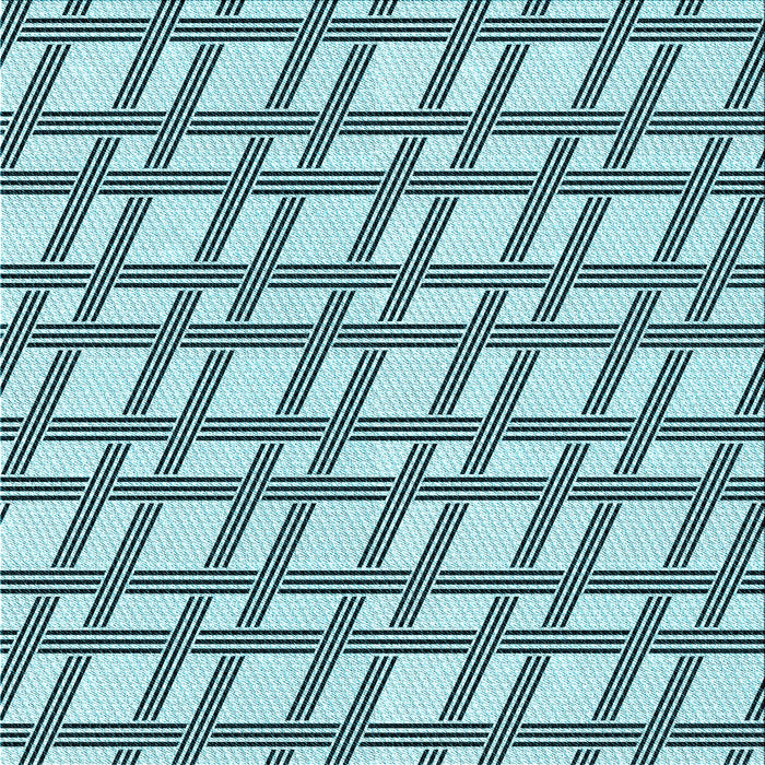 Round Patterned Electric Blue Rug, pat1674lblu