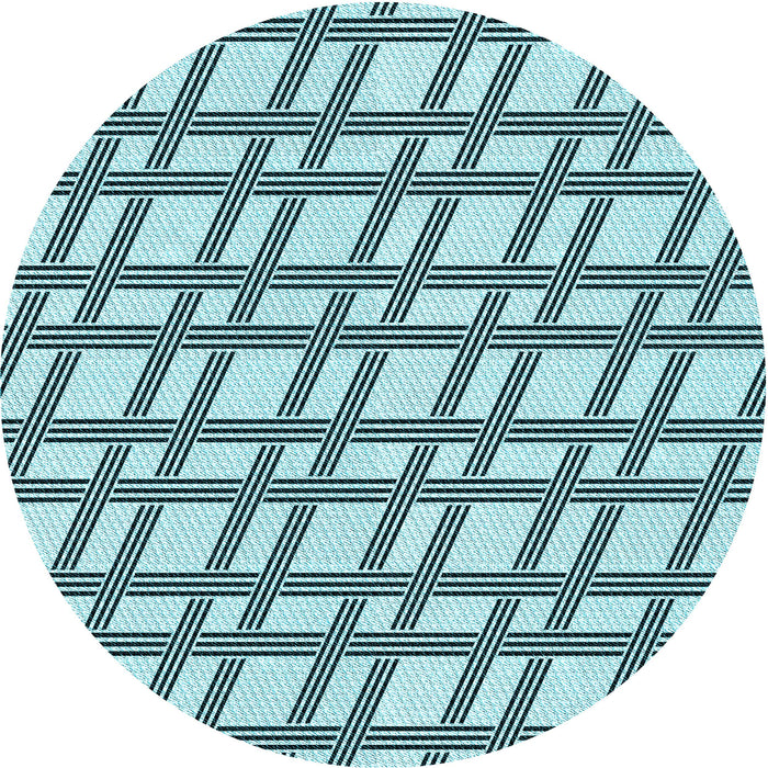 Square Machine Washable Transitional Electric Blue Rug in a Living Room, wshpat1674lblu