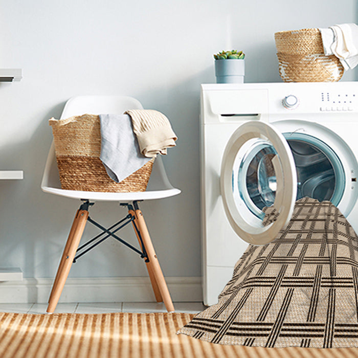Machine Washable Transitional Golden Blonde Gold Rug in a Washing Machine, wshpat1674org