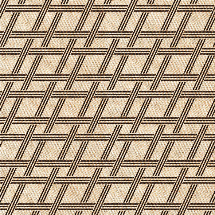 Round Patterned Golden Blonde Gold Rug, pat1674org