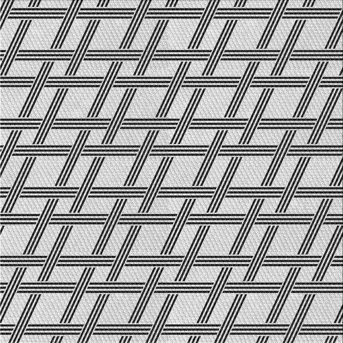 Square Patterned Off-White Novelty Rug, pat1674