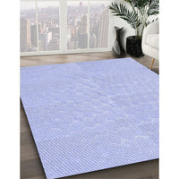 Patterned Sky Blue Rug, pat1675blu