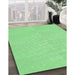 Patterned Jade Green Rug in Family Room, pat1675grn