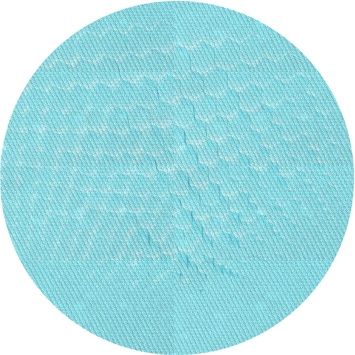 Square Machine Washable Transitional Bright Turquoise Blue Rug in a Living Room, wshpat1675lblu