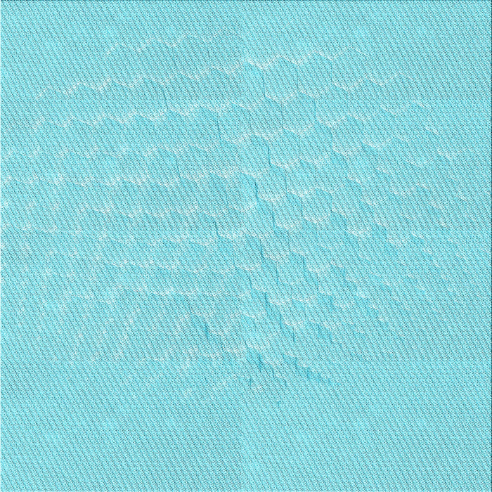 Round Patterned Bright Turquoise Blue Rug, pat1675lblu