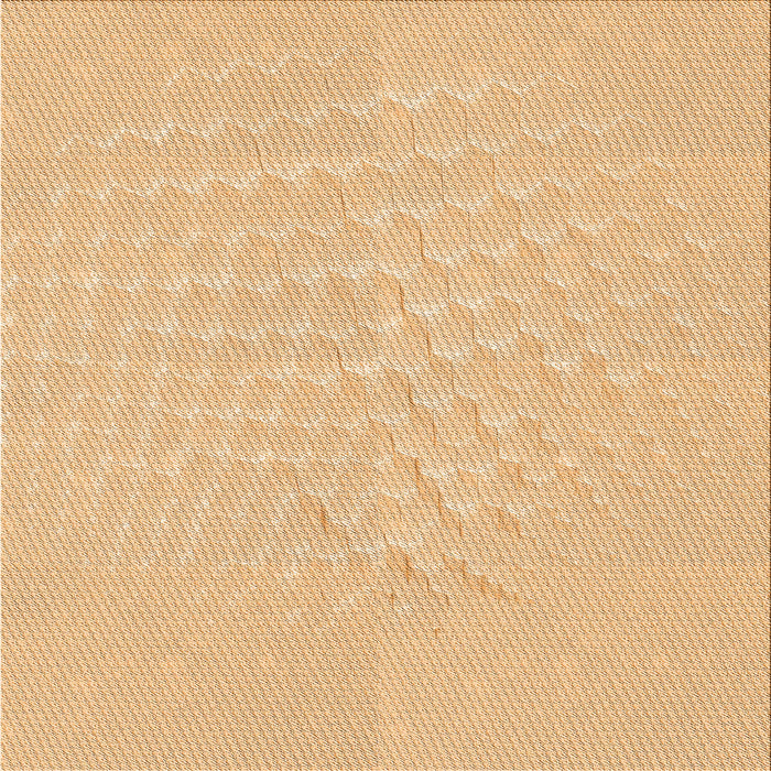 Round Patterned Orange Rug, pat1675org