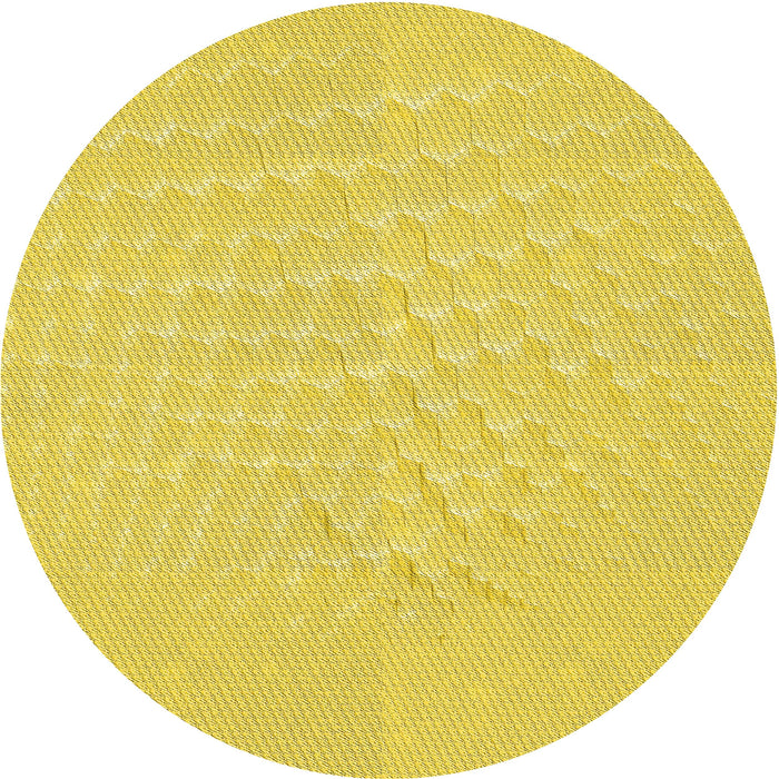 Square Patterned Yellow Rug, pat1675yw