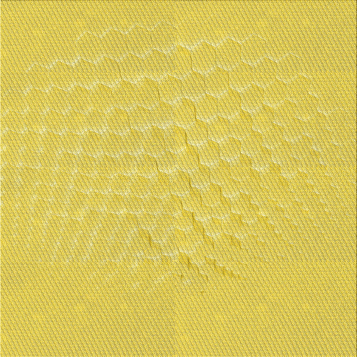 Round Machine Washable Transitional Yellow Rug, wshpat1675yw
