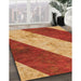 Machine Washable Transitional Orange Rug in a Family Room, wshpat1676org