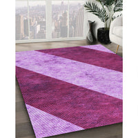 Patterned Violet Purple Rug, pat1676pur
