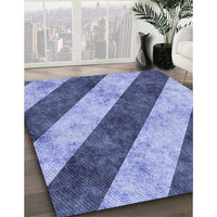 Patterned Sky Blue Rug, pat1677blu