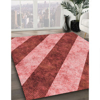 Patterned Red Rug, pat1677rd