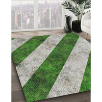 Patterned Shamrock Green Novelty Rug, pat1677