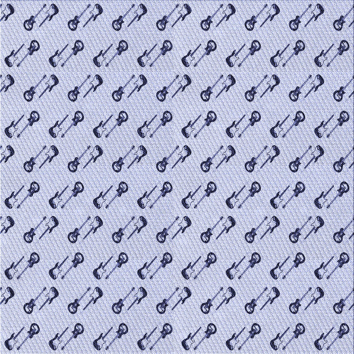 Round Patterned Blue Rug, pat1678blu