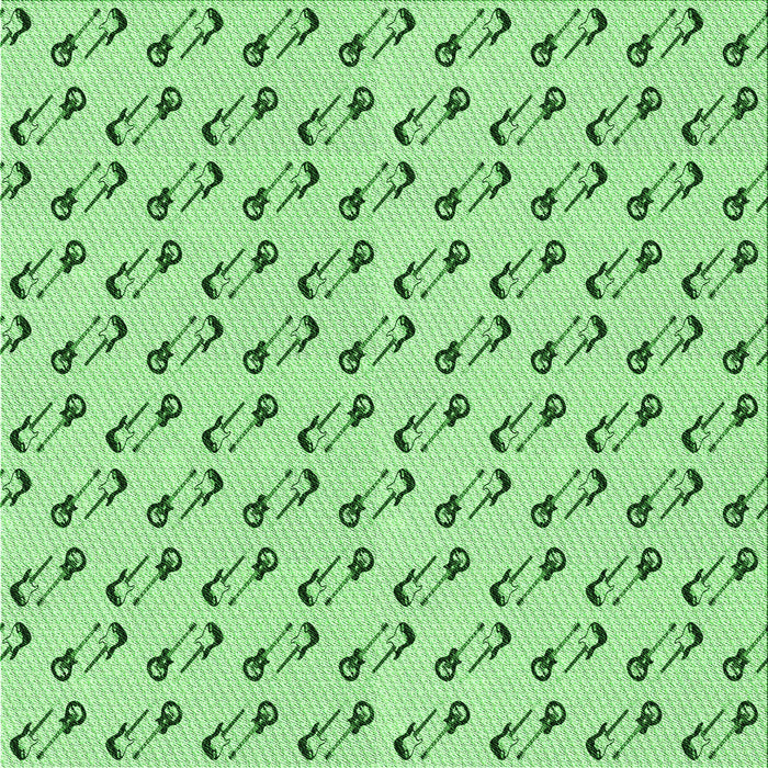 Round Machine Washable Transitional Jade Green Rug, wshpat1678grn