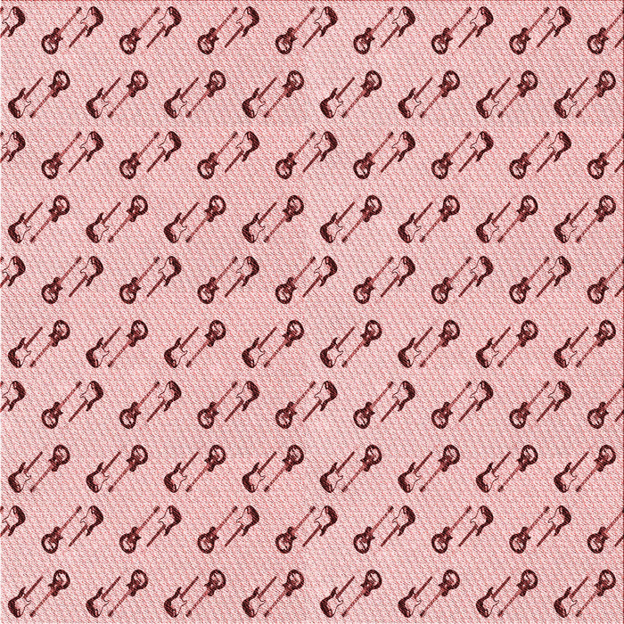 Round Patterned Red Rug, pat1678rd