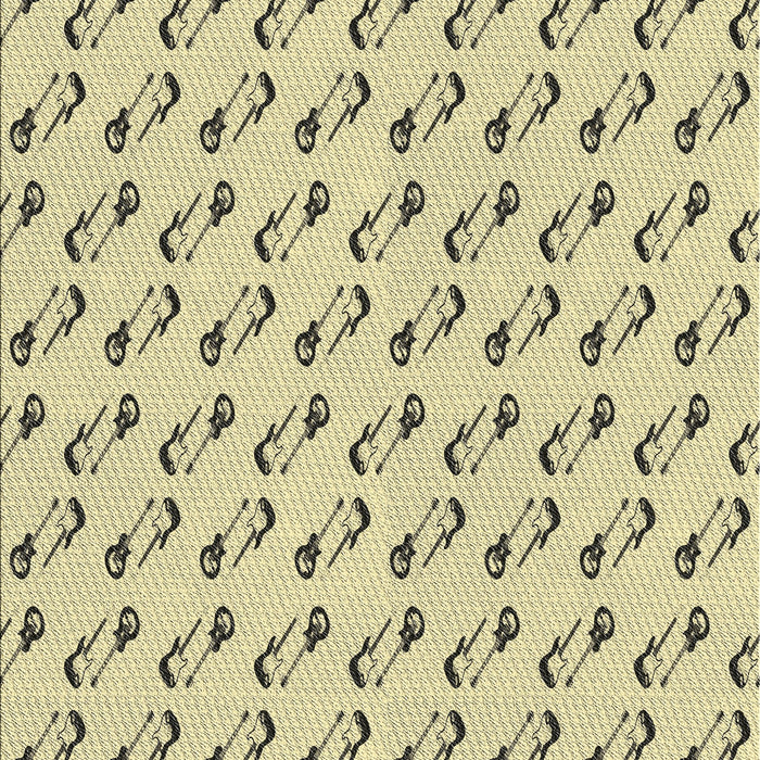 Patterned Dark Green Novelty Rug, pat1678