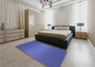 Patterned Light Slate Blue Rug in a Bedroom, pat1679blu