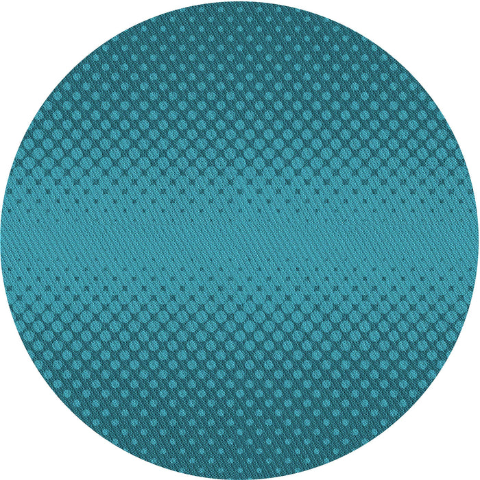 Square Patterned Dark Turquoise Green Rug, pat1679lblu